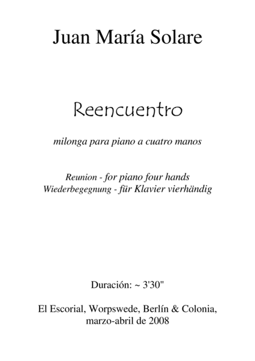 Reencuentro [piano 4 hands]