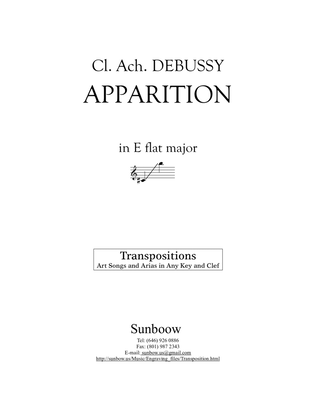 Debussy: Apparition (transposed to E flat major)