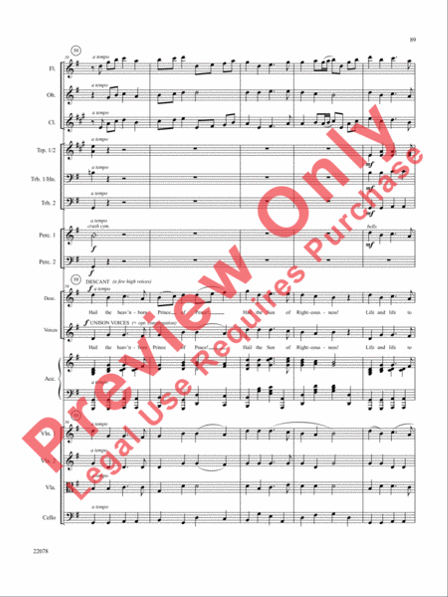 A Christmas Carol (Instrumental Parts) Choir scores gallery preview page 90