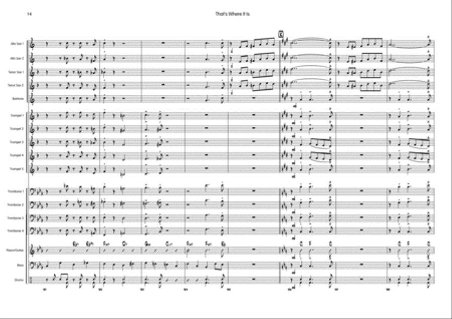 That's Where It Is That's Where It Is Big Band scores gallery preview page 4