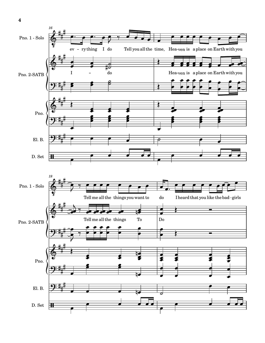 Video Games 4-Part scores gallery preview page 4