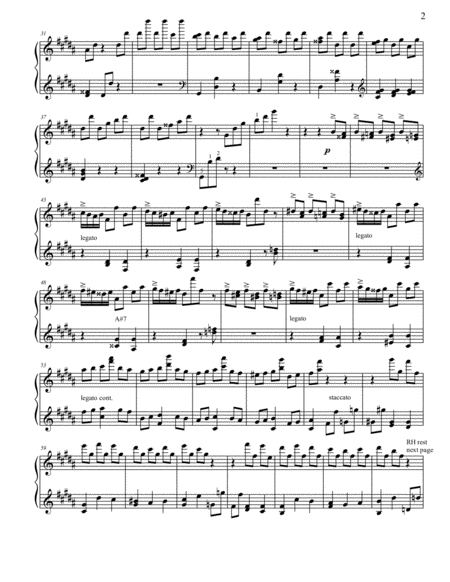 La Campanella Paganini Etude No.3 in G# minor for Piano Solo image number null