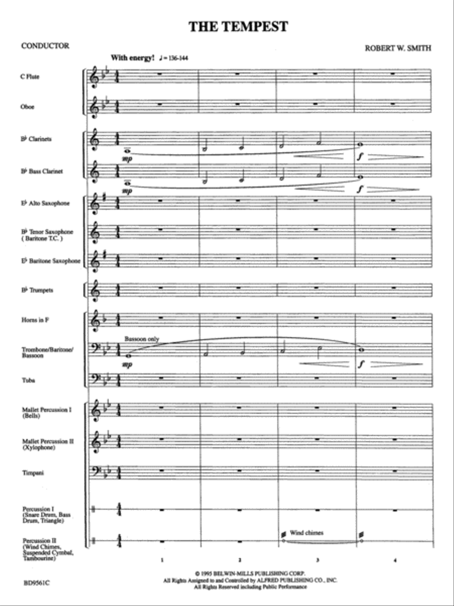 The Tempest: Score The Tempest: Score Concert Band scores gallery preview page 3