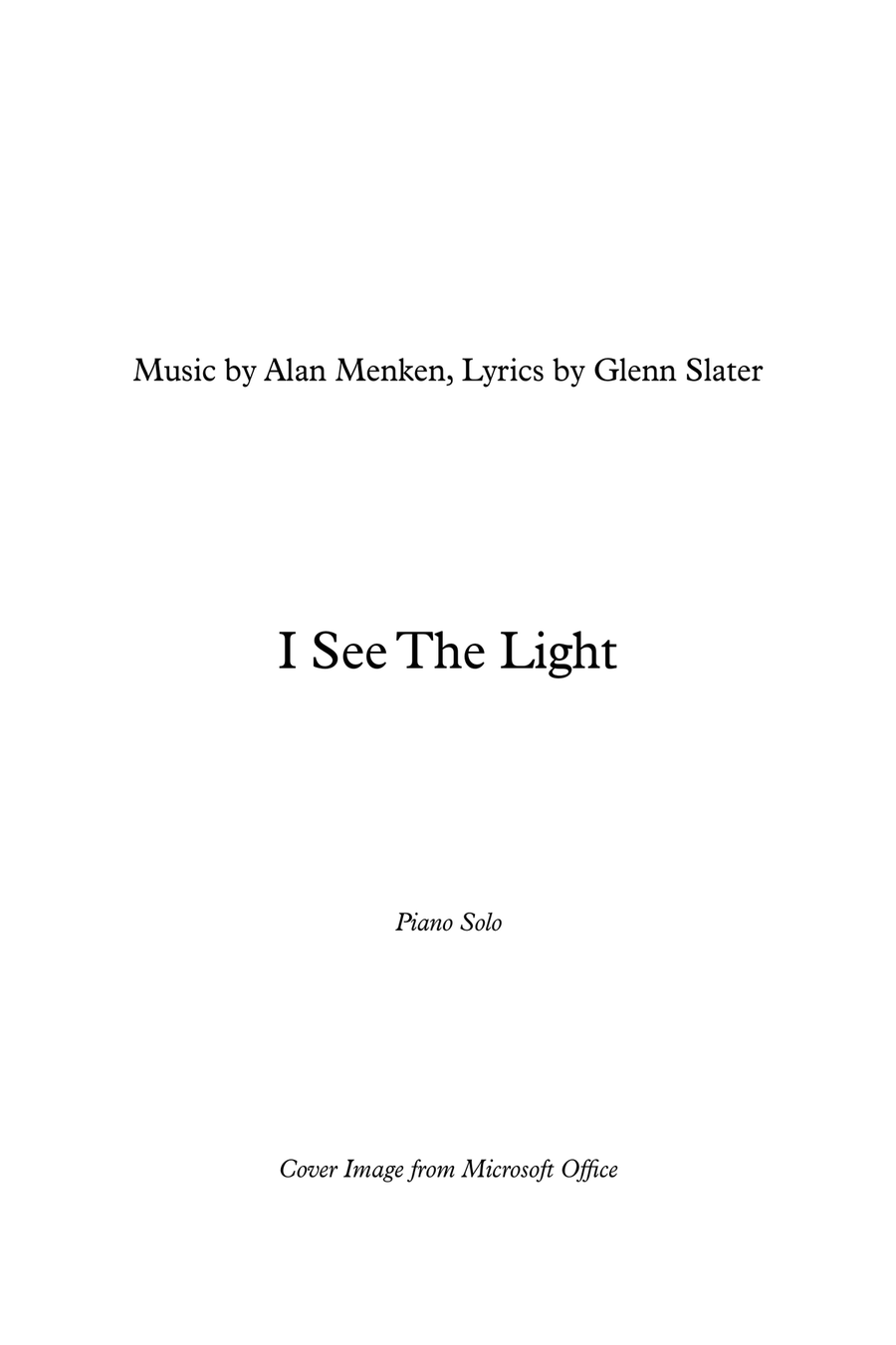 I See The Light Piano Solo scores gallery preview page 2