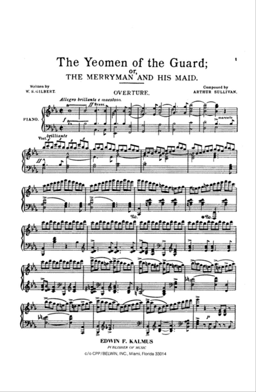 The Yeoman of the Guard Voice scores gallery preview page 6