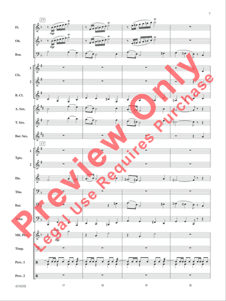 The Silver Quill Concert Band scores gallery preview page 7