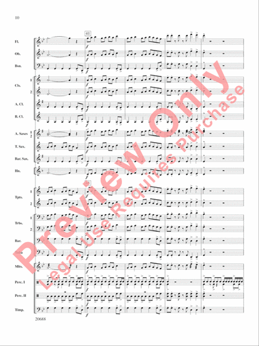 Quintero Concert Band scores gallery preview page 11