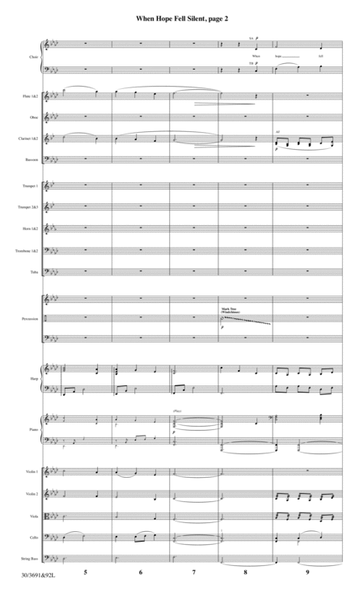 When Hope Fell Silent - Orchestral Score and CD with Printable Parts