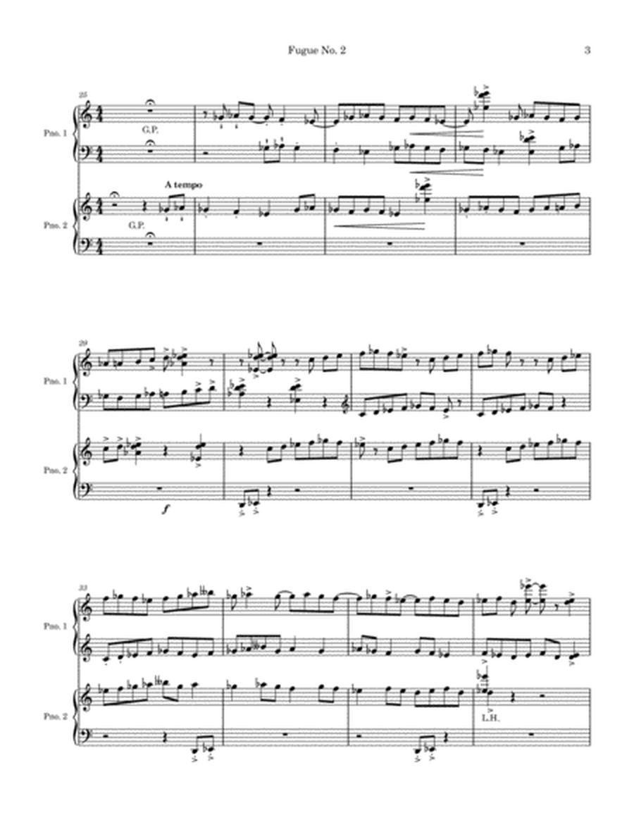 Fugue No. 2 for Two Pianos image number null