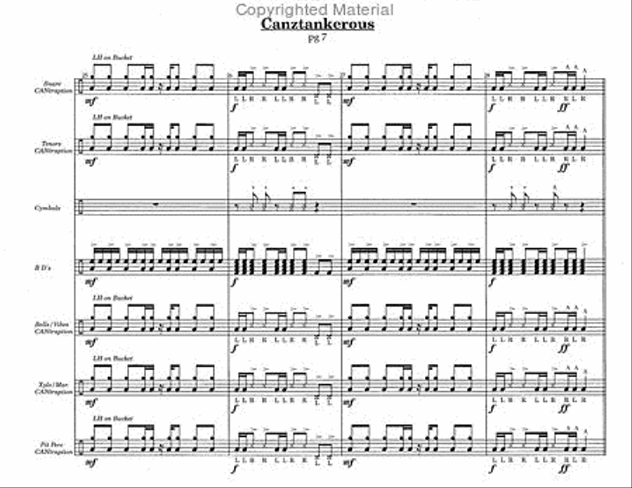Canztankerous Canztankerous Percussion Ensemble scores gallery preview page 7