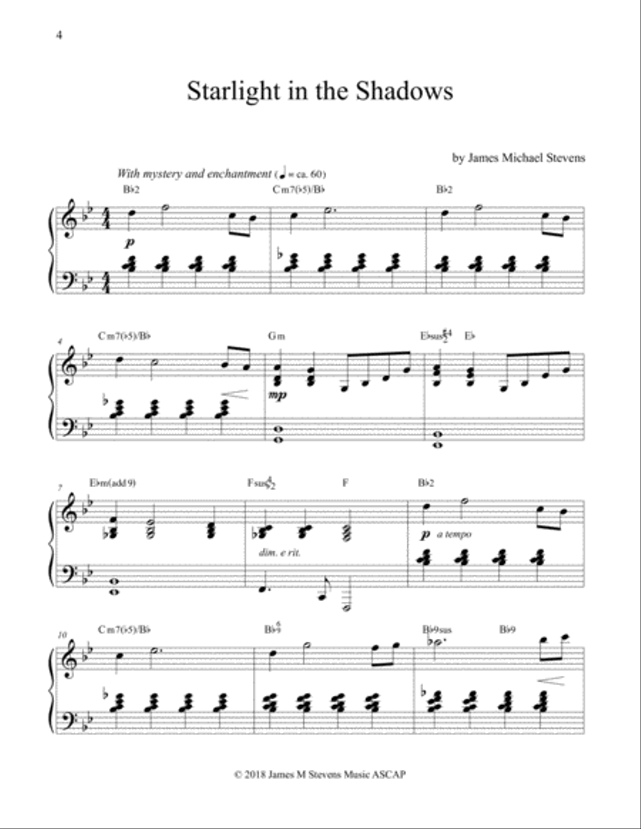 STARS - Romantic Shimmers at the Piano Piano Solo scores gallery preview page 4