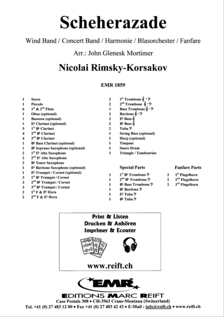 Scheherazade Concert Band scores gallery preview page 2