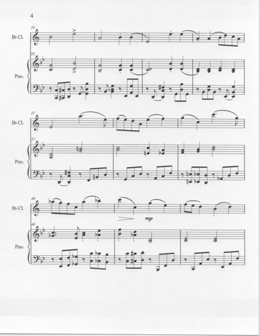 "Gavotte" by Nikolai Myaskovsky for Clarinet and Piano