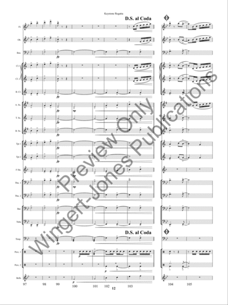 Keystone Regatta Concert Band scores gallery preview page 15