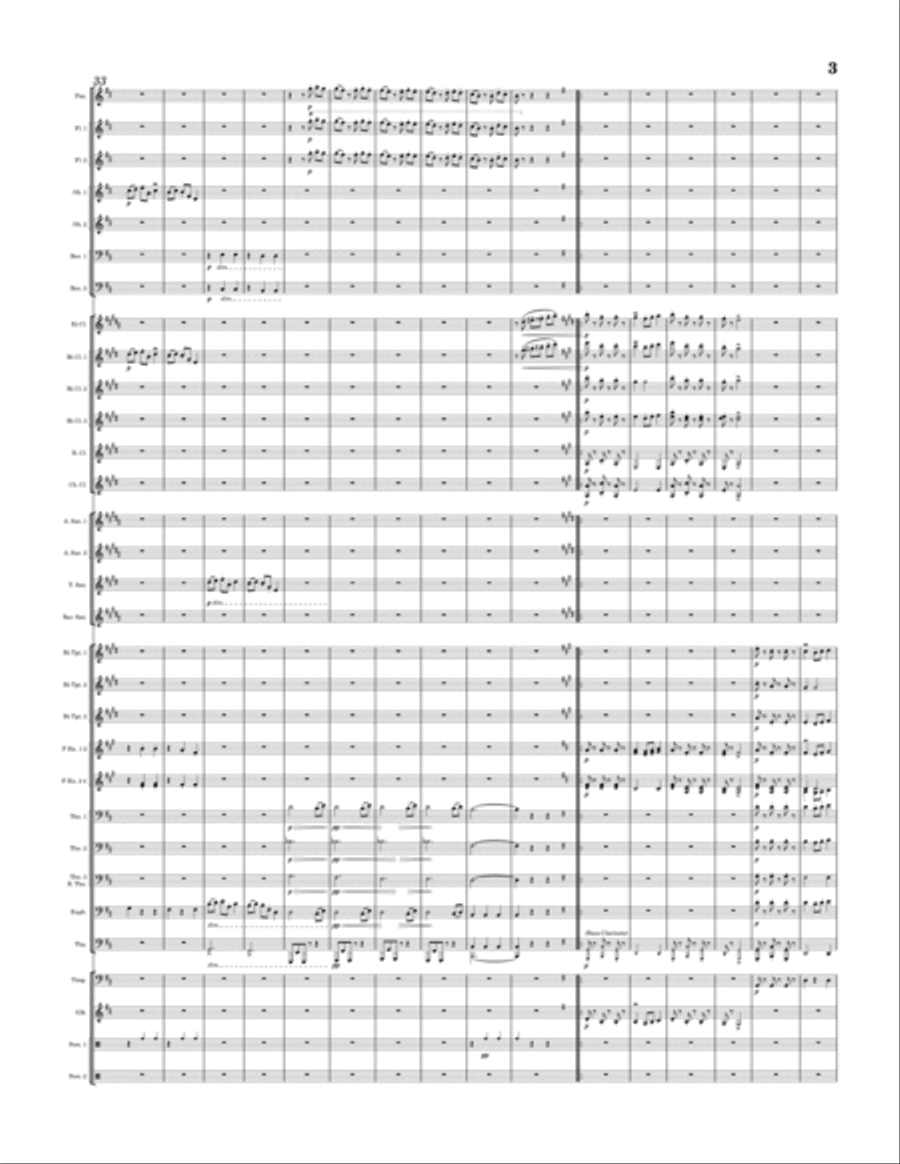 Slavonic Dances, Op. 46, No. 6 (Sousedská in D Major) Concert Band scores gallery preview page 3