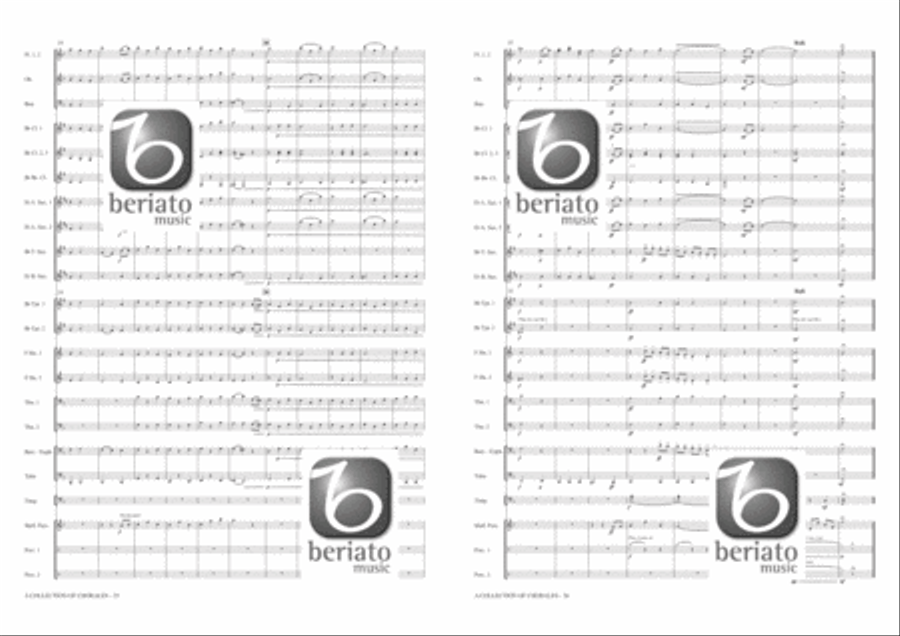 A Collection of Chorales Concert Band scores gallery preview page 19