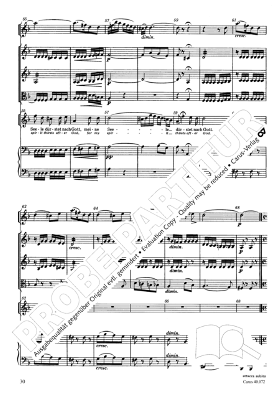 Psalm 42 Psalm 42 4-Part scores gallery preview page 30