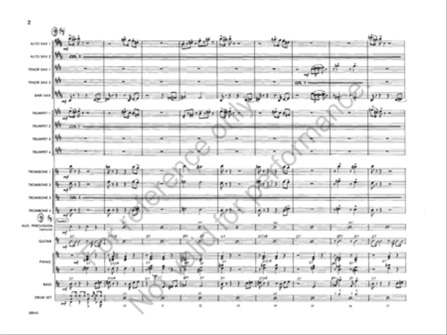 The Mad Grasshopper The Mad Grasshopper Jazz Ensemble scores gallery preview page 4