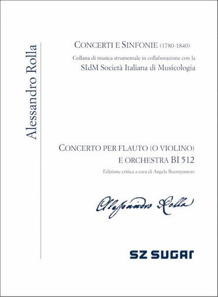 Concerto per flauto (o violino) e orchestra BI 512
