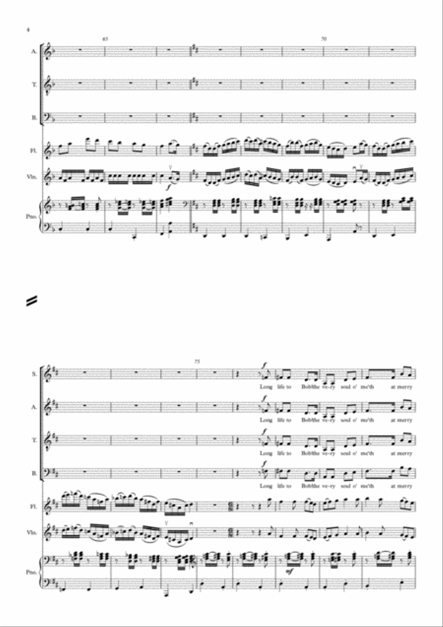 William Barnes Suite - 3. Bob the Fiddler 4-Part scores gallery preview page 4
