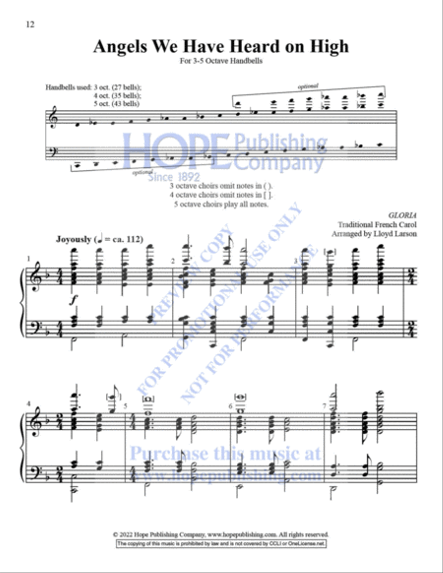 WORSHIP OPENERS: Handbell Introits, Vol 1 Handbell Choir scores gallery preview page 13