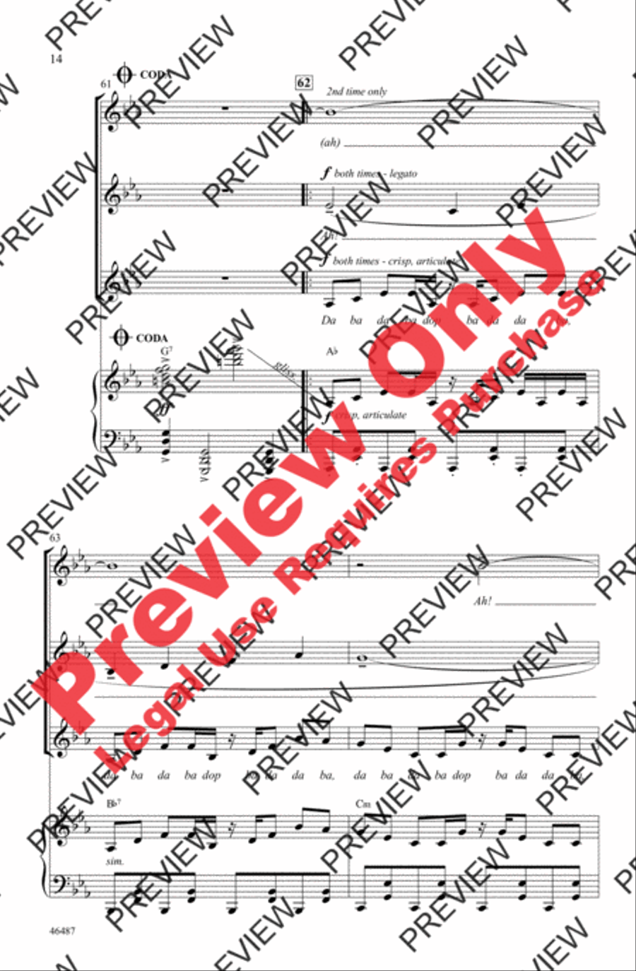 Another Day of Sun Women's Choir scores gallery preview page 14