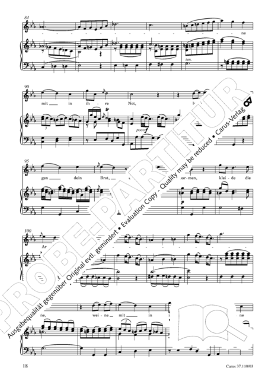 Markuspassion. Werkausgabe Reihe 1, Bd. 7 (Homilius) 4-Part scores gallery preview page 25