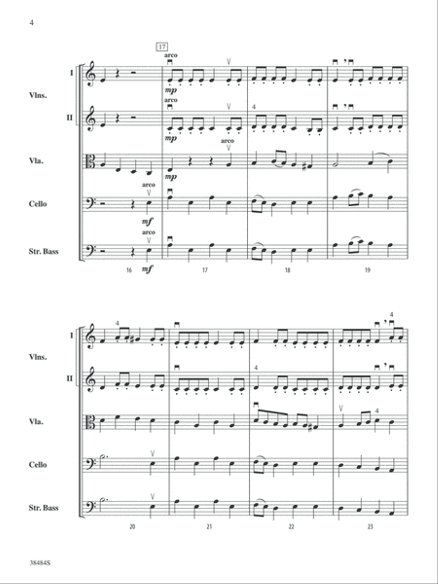 Penguin and Polar Bear March: Score String Orchestra scores gallery preview page 4