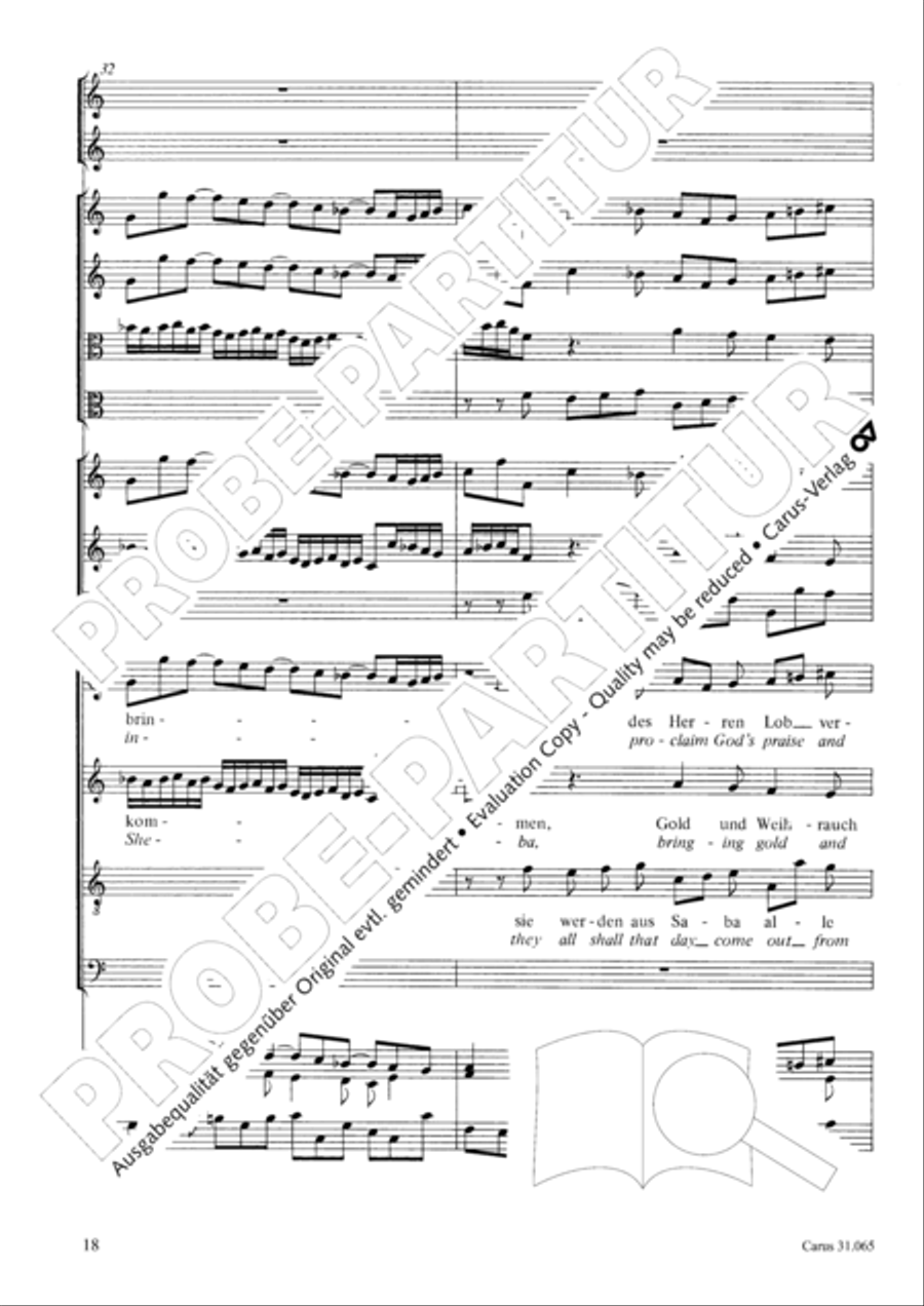 They all shall day come out from Sheba (Sie werden aus Saba alle kommen) TB scores gallery preview page 19