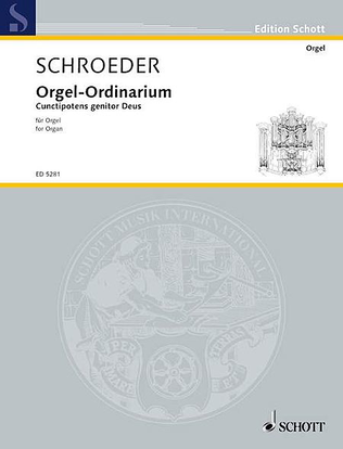Book cover for Orgel-Ordinarium - Cunctipotens Genitor Deus
