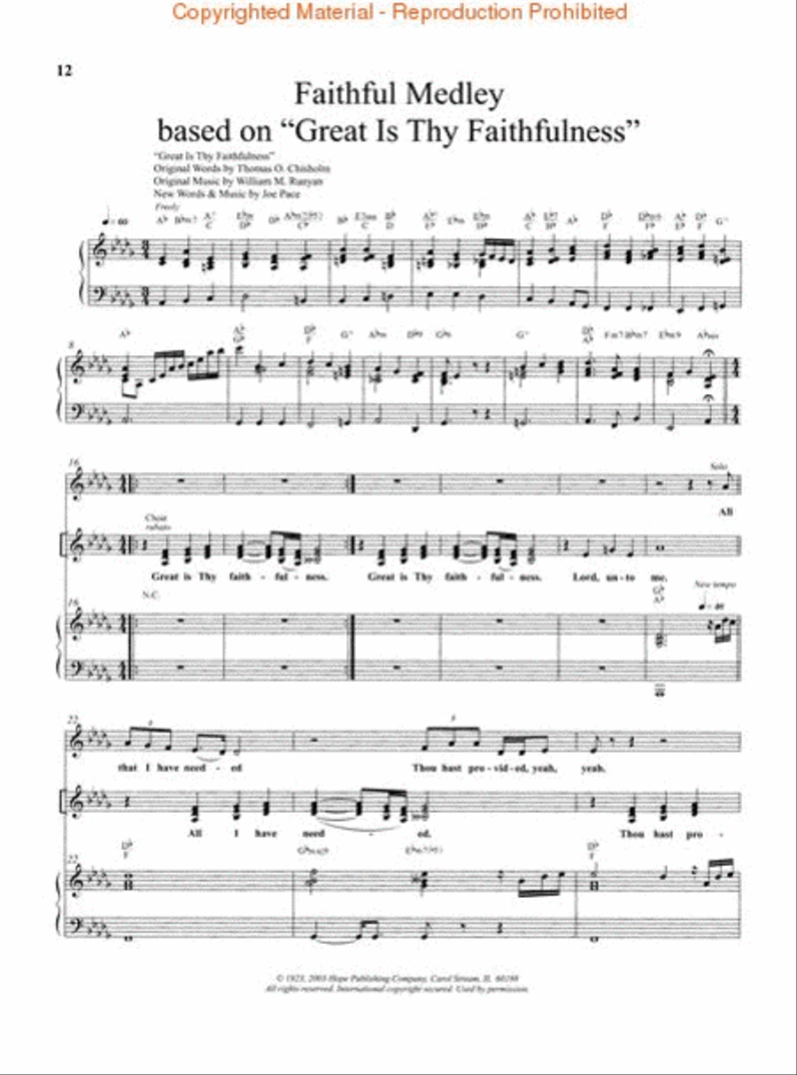 The Best of Joe Pace Piano, Vocal, Guitar scores gallery preview page 4