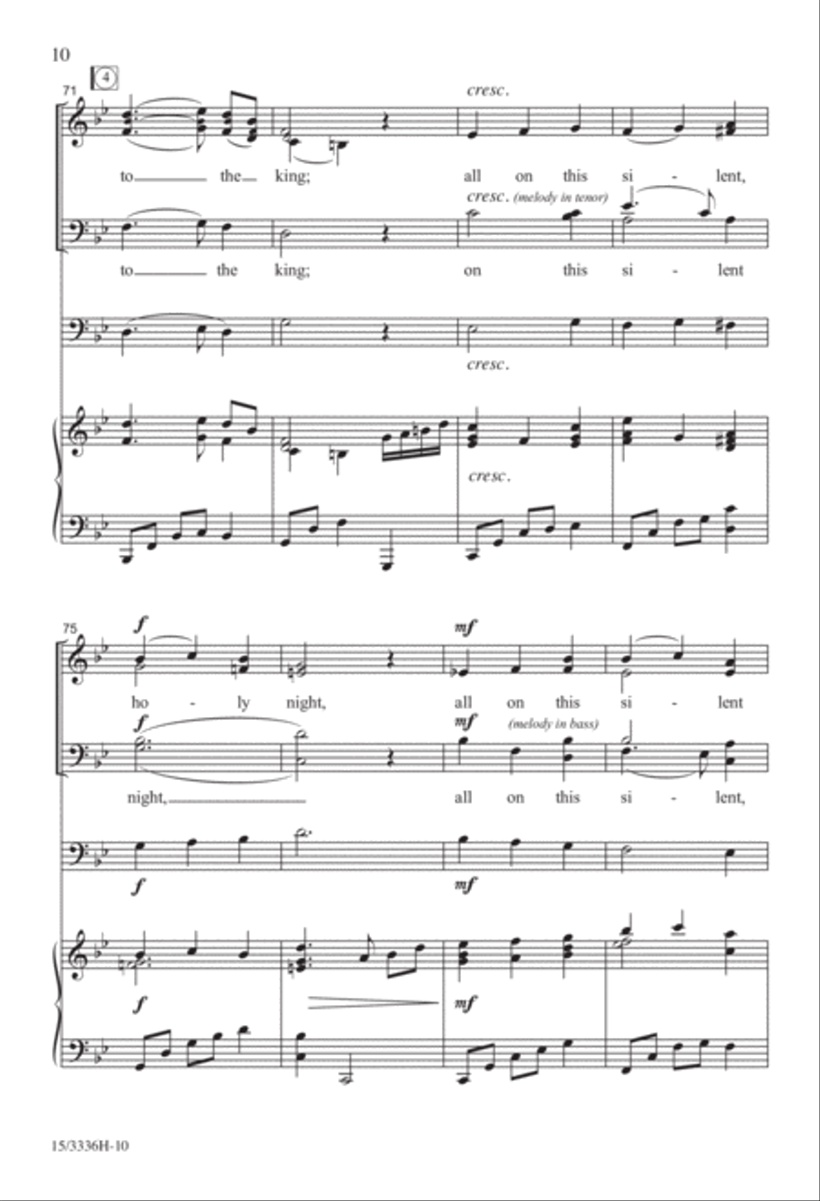 All On a Silent Night All On a Silent Night 4-Part scores gallery preview page 10