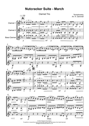 Book cover for Nutcracker Suite - March: Clarinet Trio