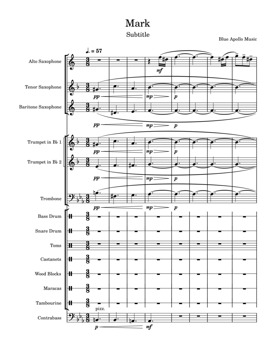 Mark Mark Jazz Ensemble scores gallery preview page 1