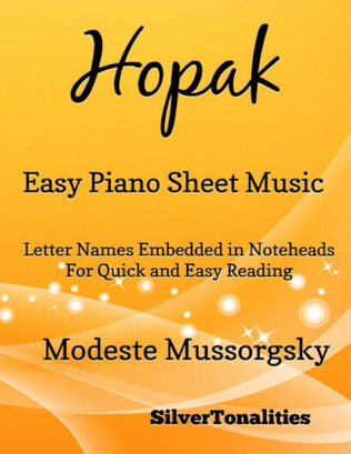Book cover for Hopak Easy Piano Sheet Music