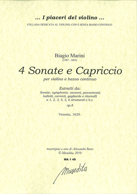 4 Violin Sonatas e 1 Capriccio (Venezia, 1629)