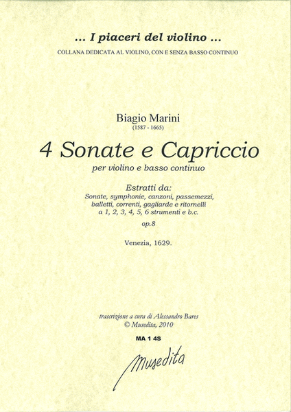 4 Sonate e 1 Capriccio (Venezia, 1629)