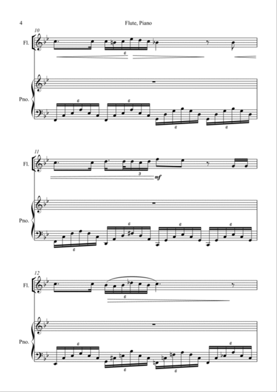 Ave Maria For Flute Flute scores gallery preview page 4