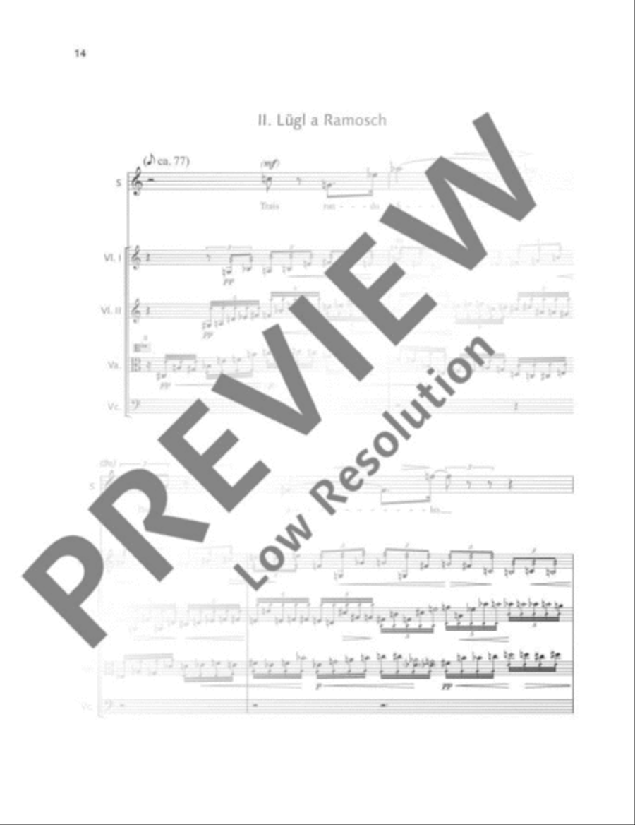 Increschantüm String Quartet scores gallery preview page 15
