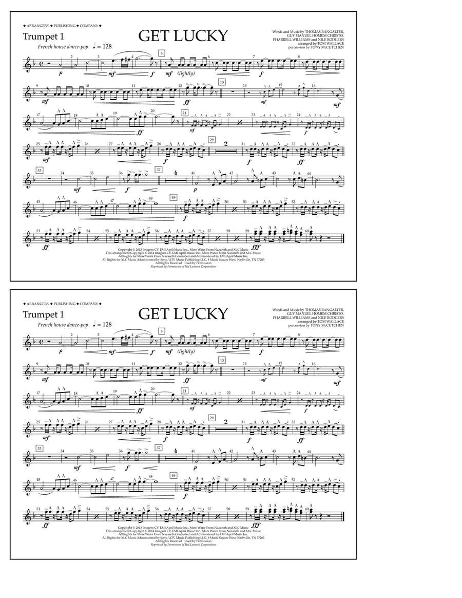 Get Lucky - Trumpet 1