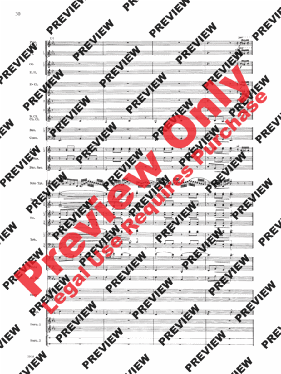 Le Carnaval de Venise Concert Band scores gallery preview page 31