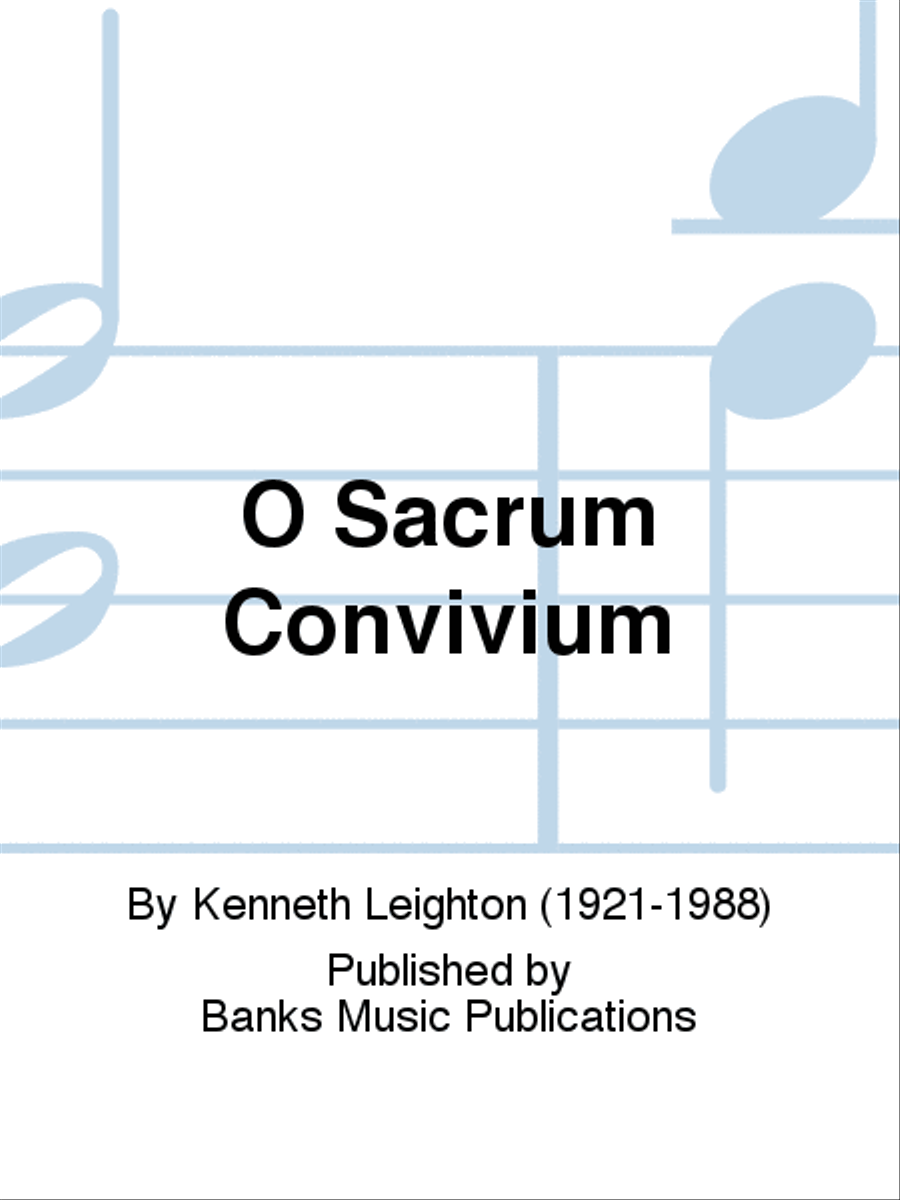 O Sacrum Convivium O Sacrum Convivium 2-Part scores gallery preview page 1
