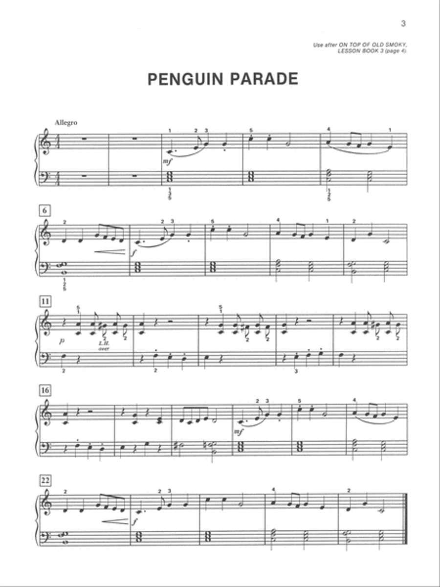 Alfred's Basic Piano Course Duet Book, Level 3 Piano Method scores gallery preview page 3