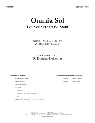Book cover for Omnia Sol - Brass and Percussion Score and Parts