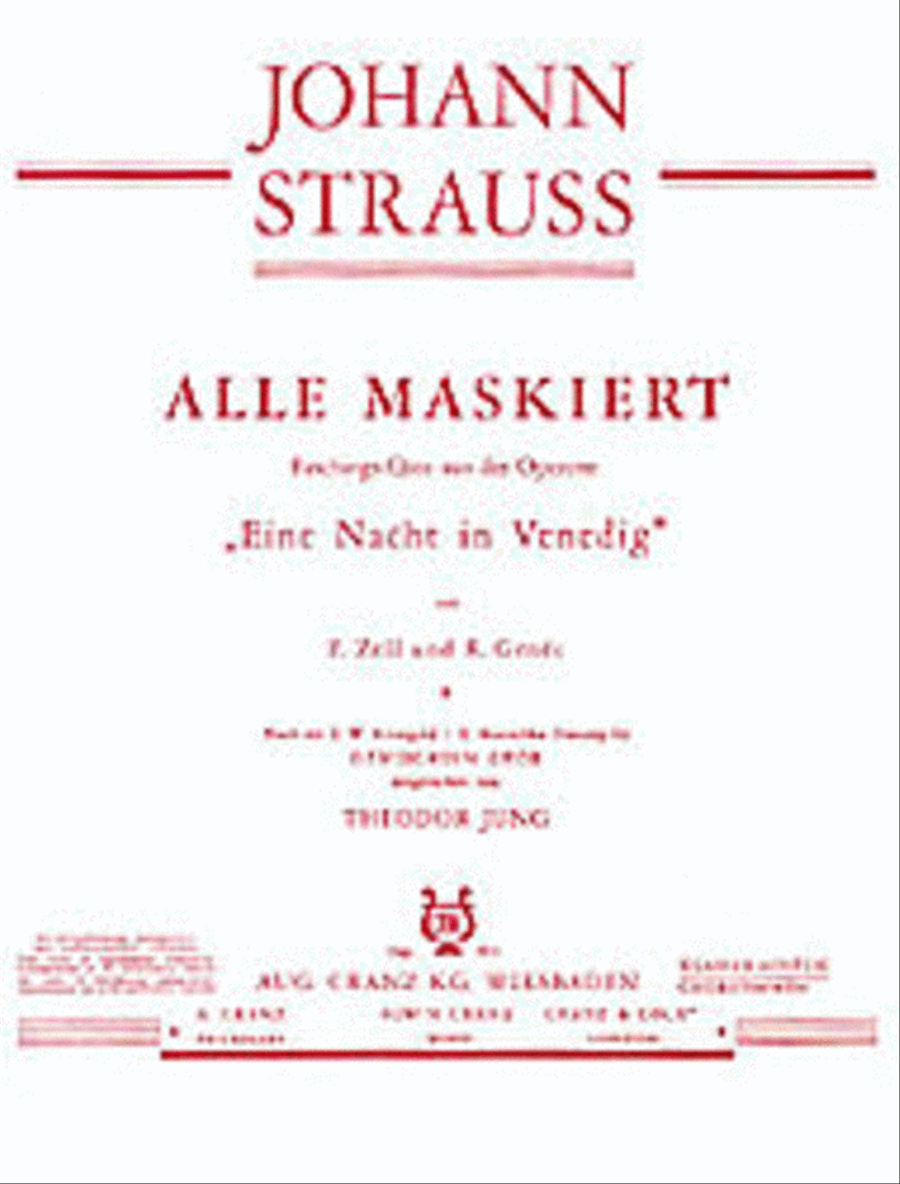 Alle Maskiert Alle Maskiert 4-Part scores gallery preview page 1