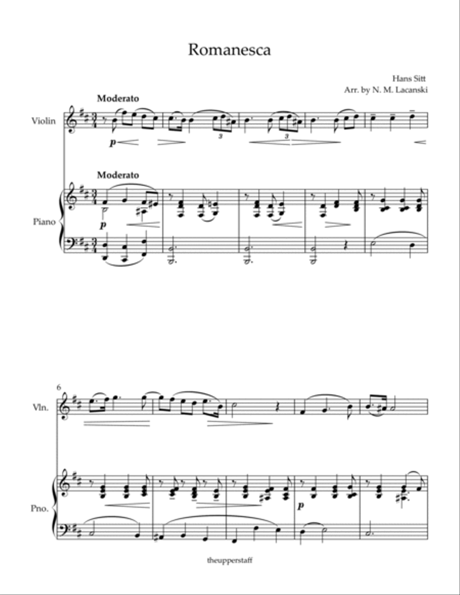 Romanesca Violin Solo scores gallery preview page 2