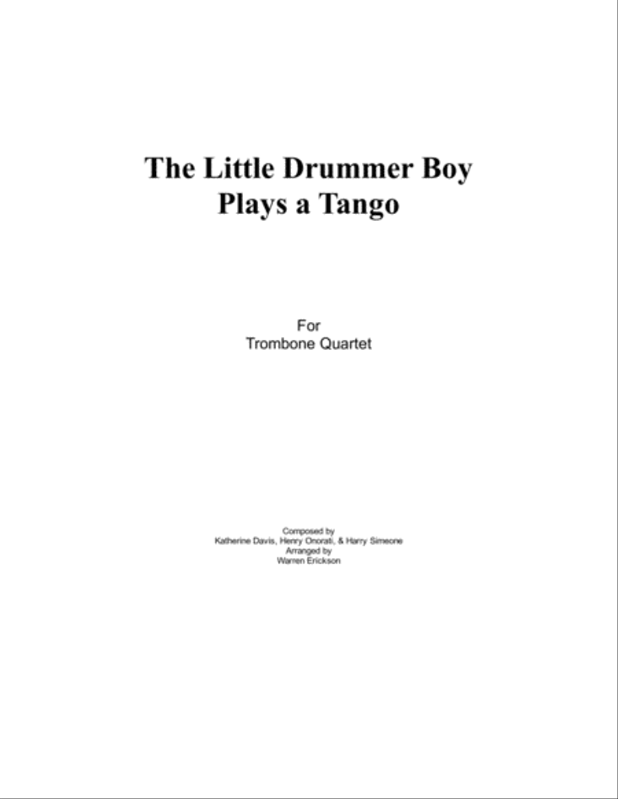 The Little Drummer Boy Brass Ensemble scores gallery preview page 1