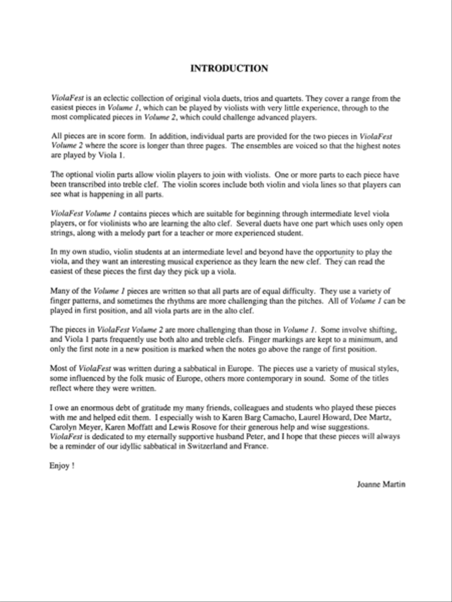 ViolaFest, Volume 2 Viola scores gallery preview page 2