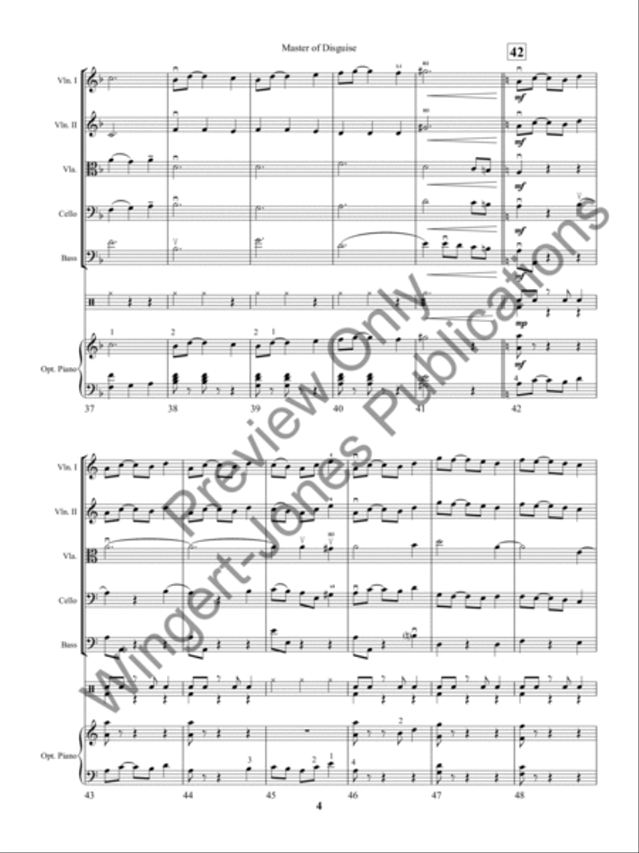 Master of Disguise String Orchestra scores gallery preview page 7