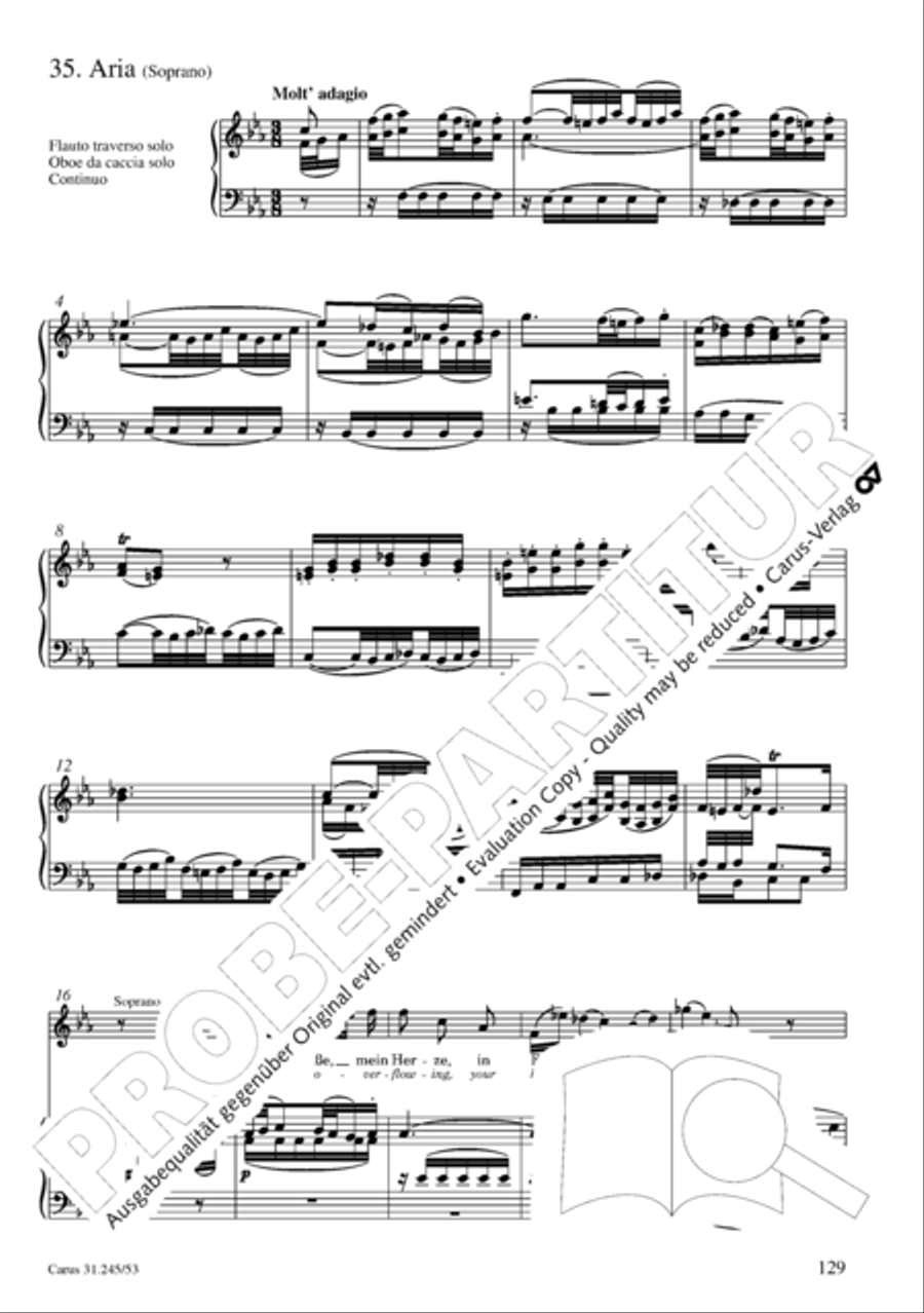 St. John Passion (Johannes-Passion) 4-Part scores gallery preview page 130